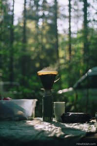 Slow-drip camping coffee