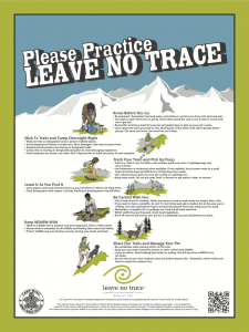 Leave No Trace public service poster