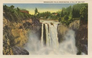 Snoqualmie Falls vintage post card