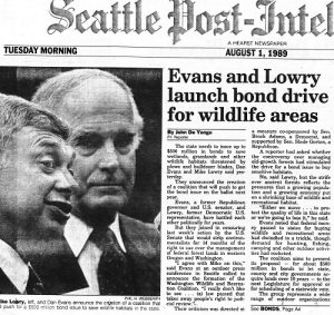 Seattle Post news article from 1989